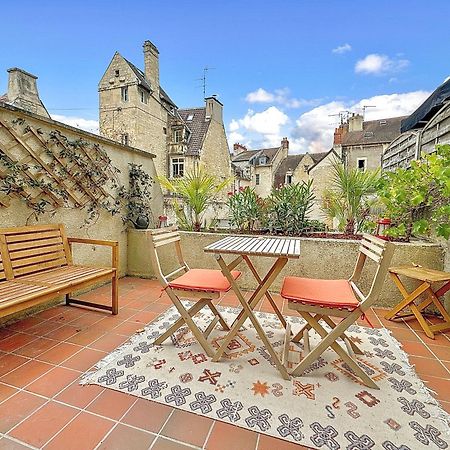Apartamento Studio Avec Terrasse - Centre Historique Caen Exterior foto