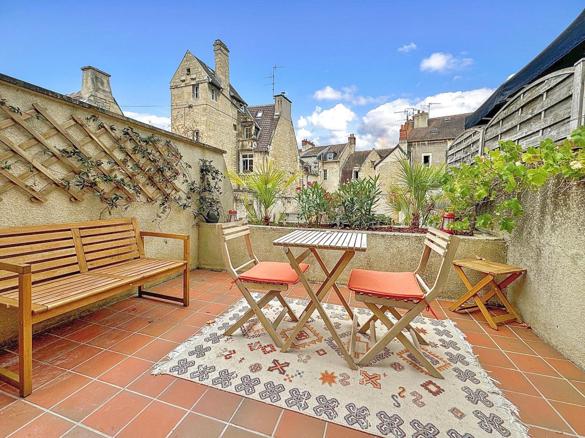 Apartamento Studio Avec Terrasse - Centre Historique Caen Exterior foto